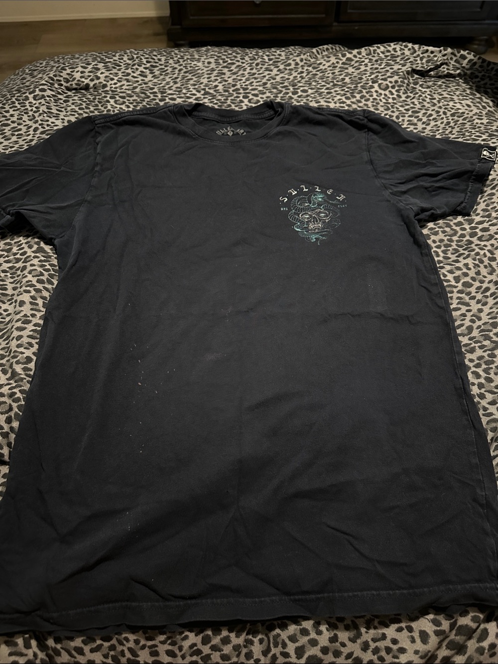 Men's Sullen Navy Blue Graphic Crewneck T-Shirt